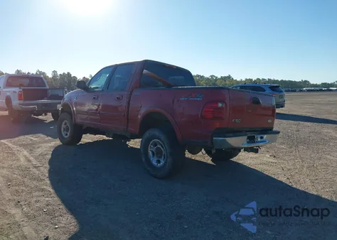 2002 Ford F-150 Lariat/Xlt из США, поврежденный, VIN 1FTRW08L12KB74266